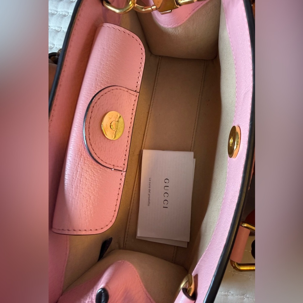 Gucci Pink Bamboo Handle Bag - Picture 8 of 12